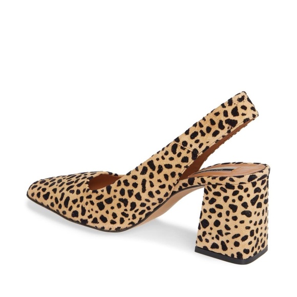 Topshop Shoes - Topshop Gainor Leopard Print Slingback Shoes